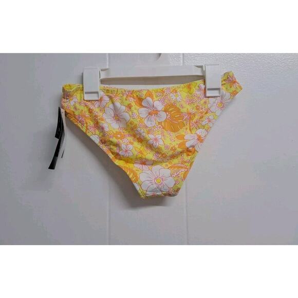 California Waves Junior's Printed Bikini Swimsuit Yellow Size X-Small - Picture 4 of 10